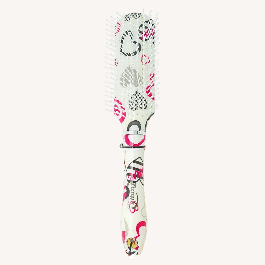 CEPILLO CUADRADO PARA CABELLO CORAZONES / BR23B