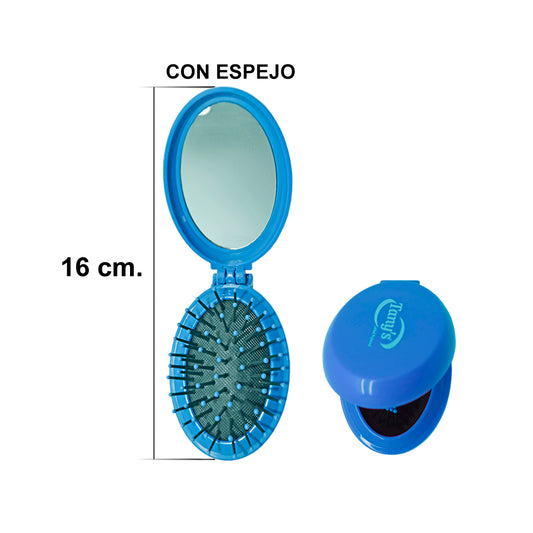 CEPILLO DE BOLSILLO CON ESPEJO MINI / BR8225M